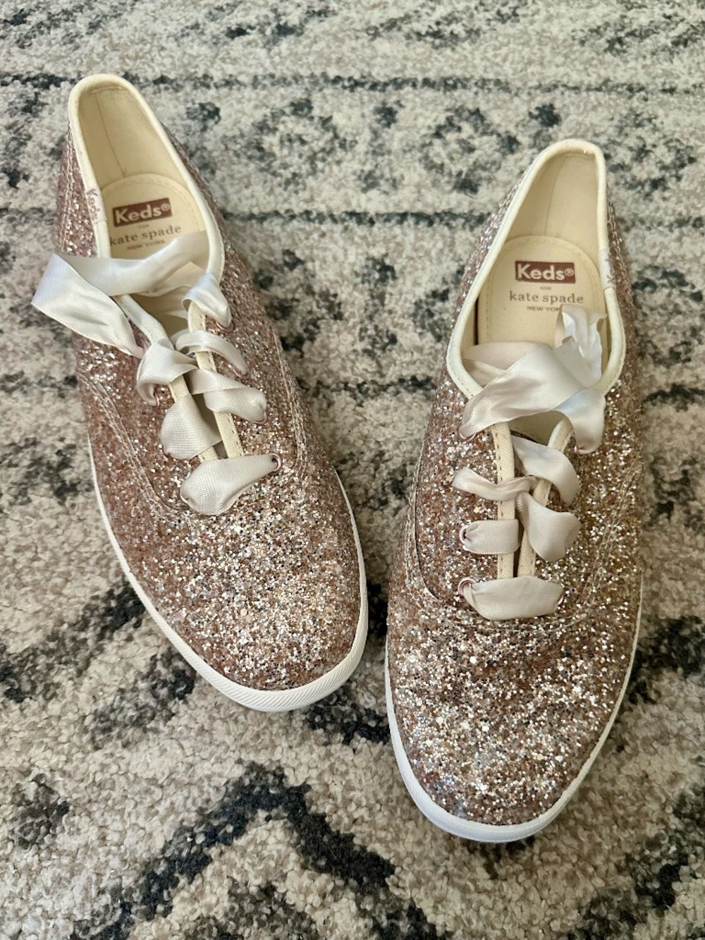 Keds x Kate Spade Glitter Sneakers - Size 9.5